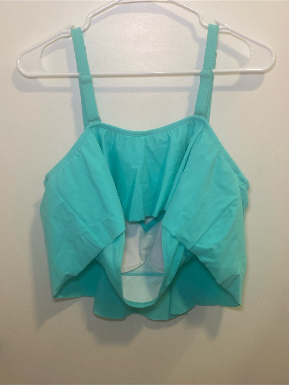 torrid Aqua Blue Flounce High-Waist Swim Set - Picture 5 of 6